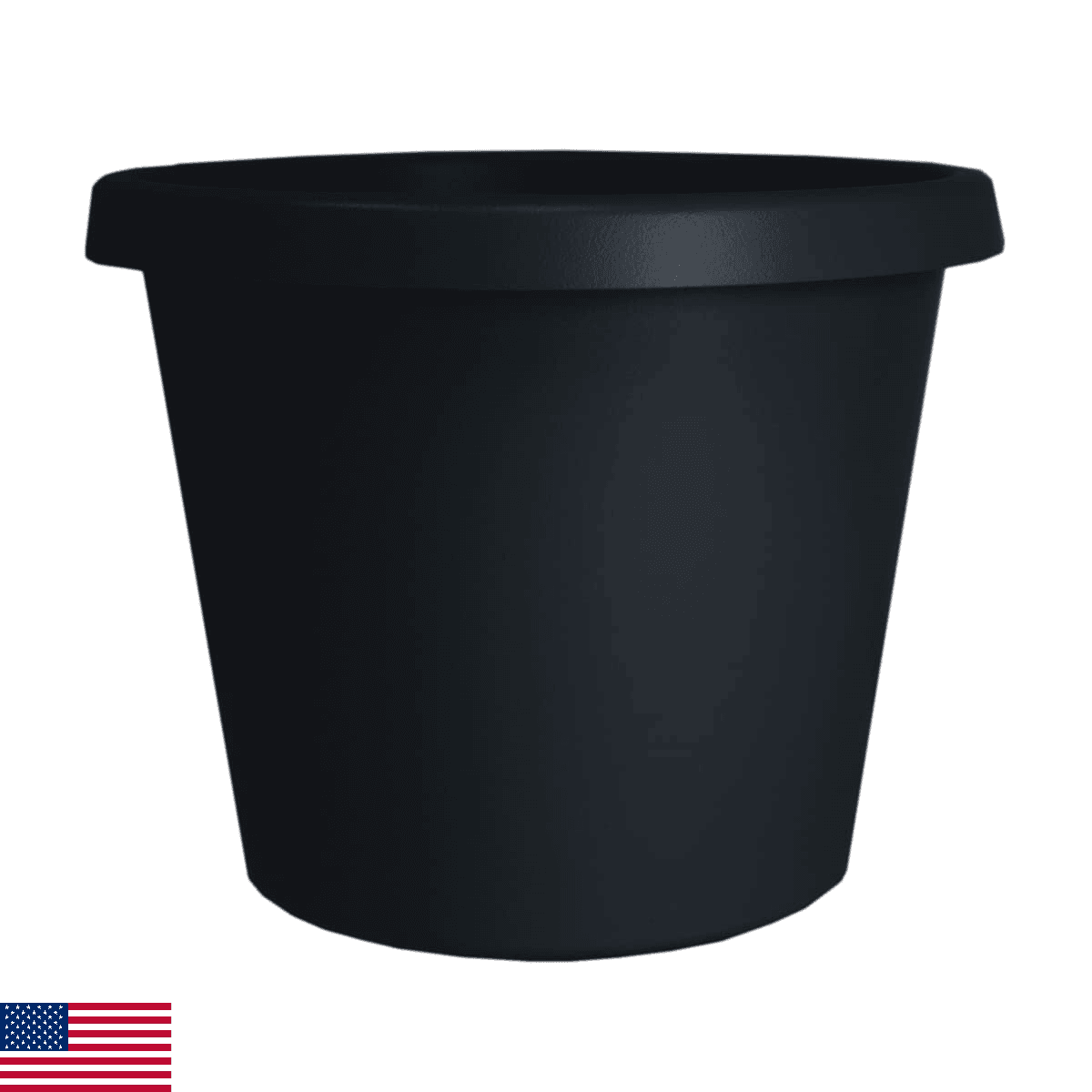 The HC Companies 16 Inch Round Prima Planter - Plastic Plant Pot with Rolled Rim - Image 1