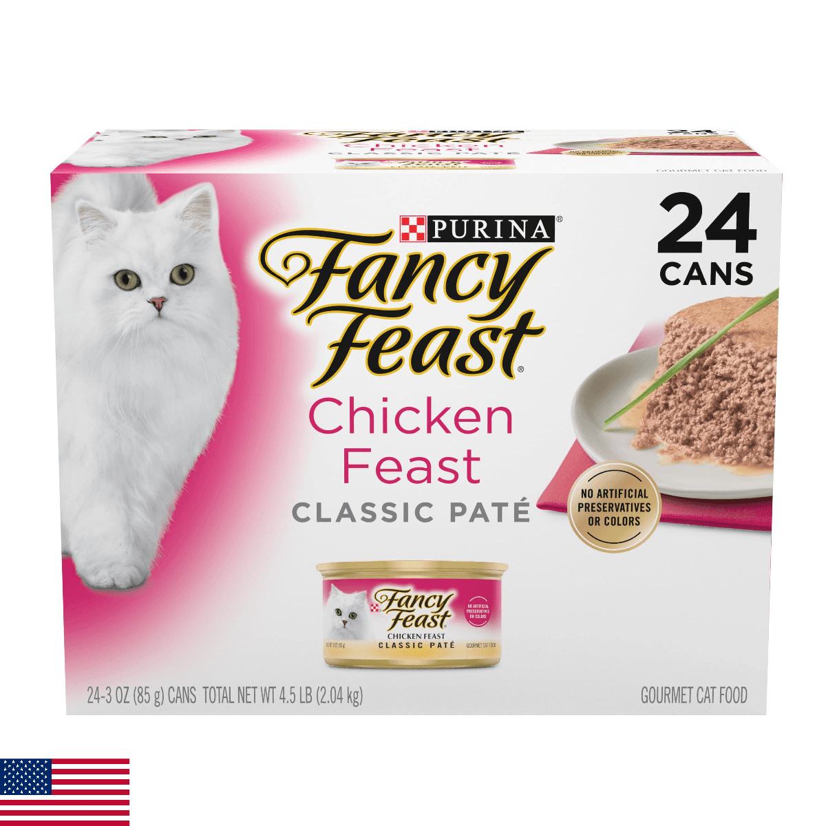 Fancy Feast Chicken Feast Classic Pate Collection Grain Free Wet Cat Food Multi- - Image 1