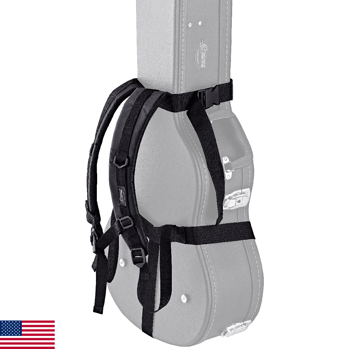 Hardshell Case Backpack Straps - Carry your Hardcase Like a Gig Bag - Black - Image 1