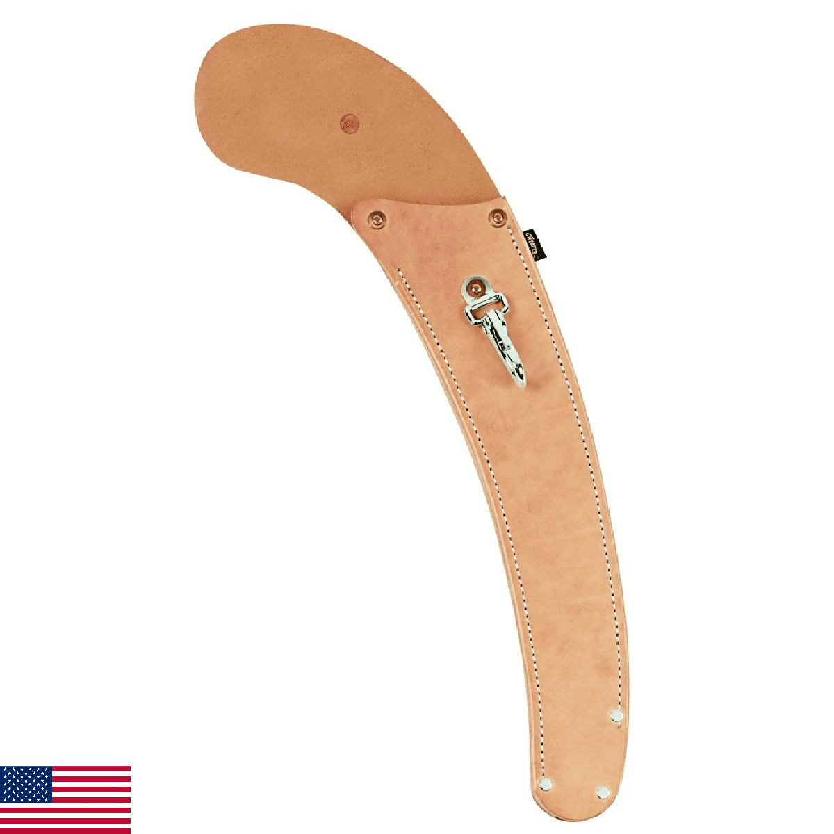 Weaver Leather Curved Back Curved Saw Scabbards with Snap, Tan - Image 1