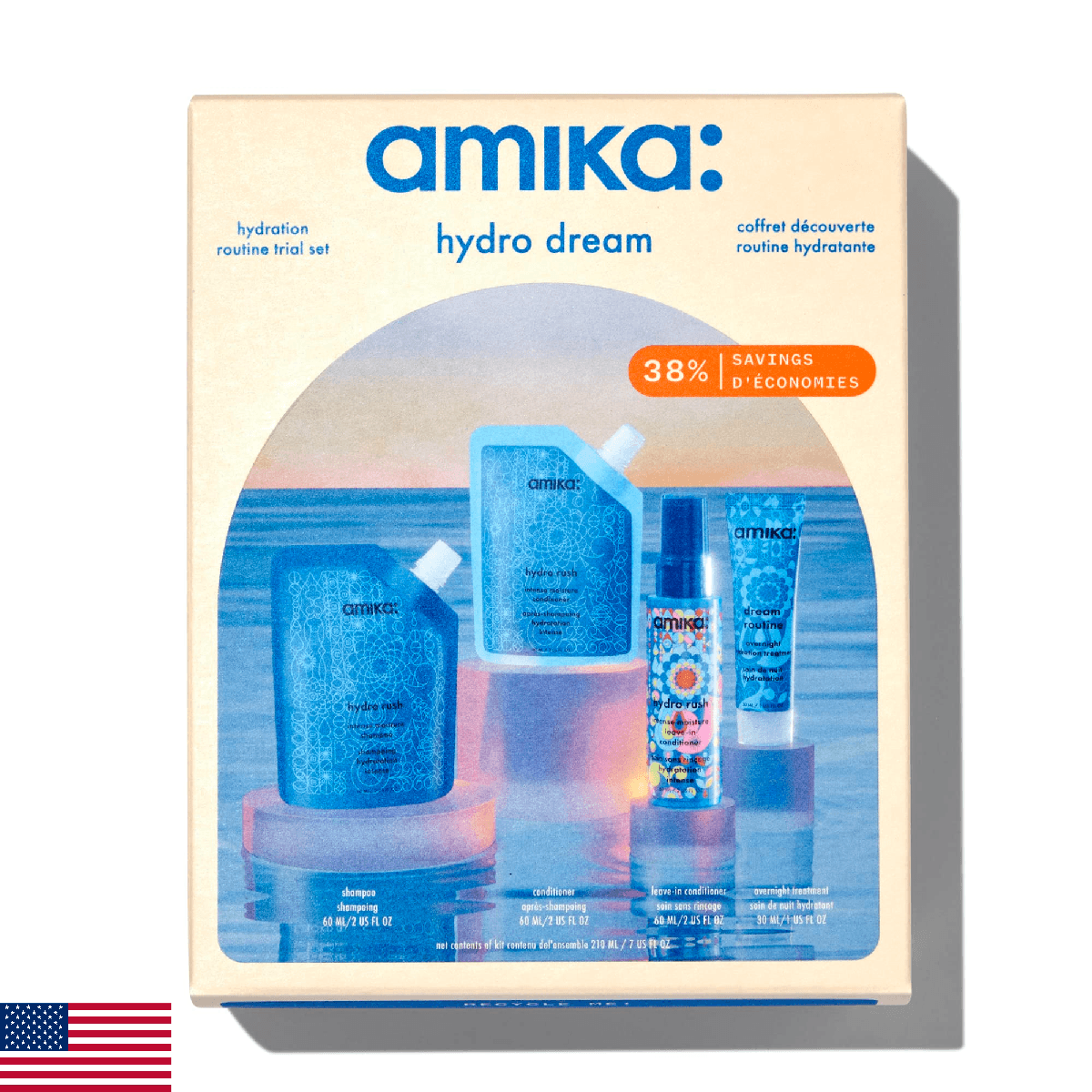 amika hydro dream hair routine trial set - Image 1