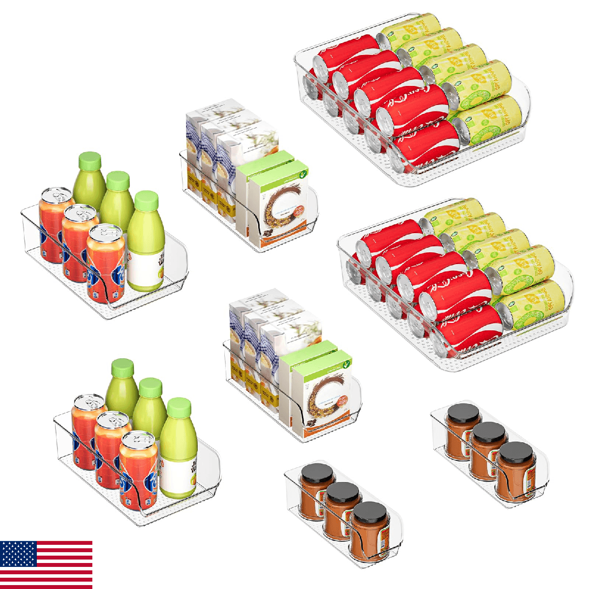 Clear Organizing Bins for Total Home Organization - Multi-Purpose Storage Soluti - Image 1