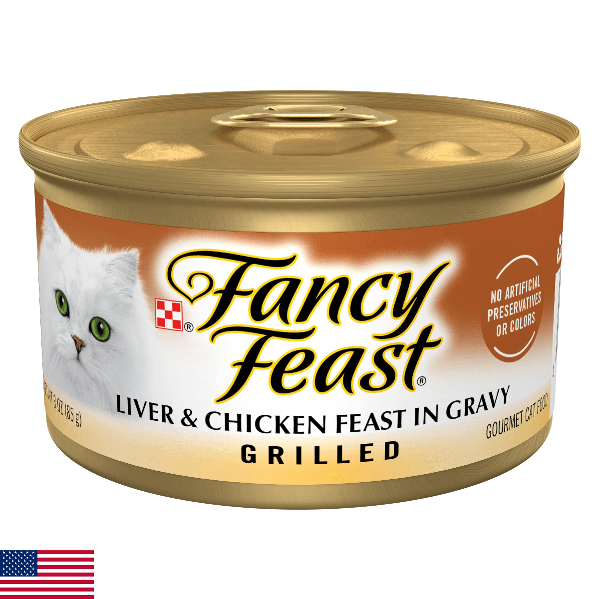 Purina Fancy Feast Grilled Wet Cat Food Liver and Chicken Feast in Wet Cat Food - Image 1