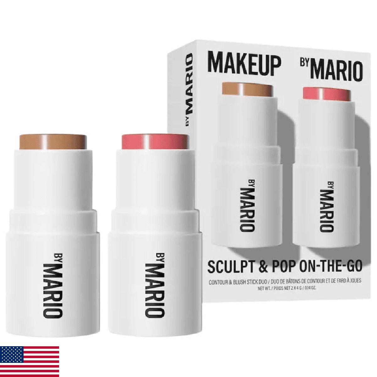 Makeup By Mario Sculpt & Pop On the Go Contour & Blush Stick Duo Makeup Gift Set - Image 1