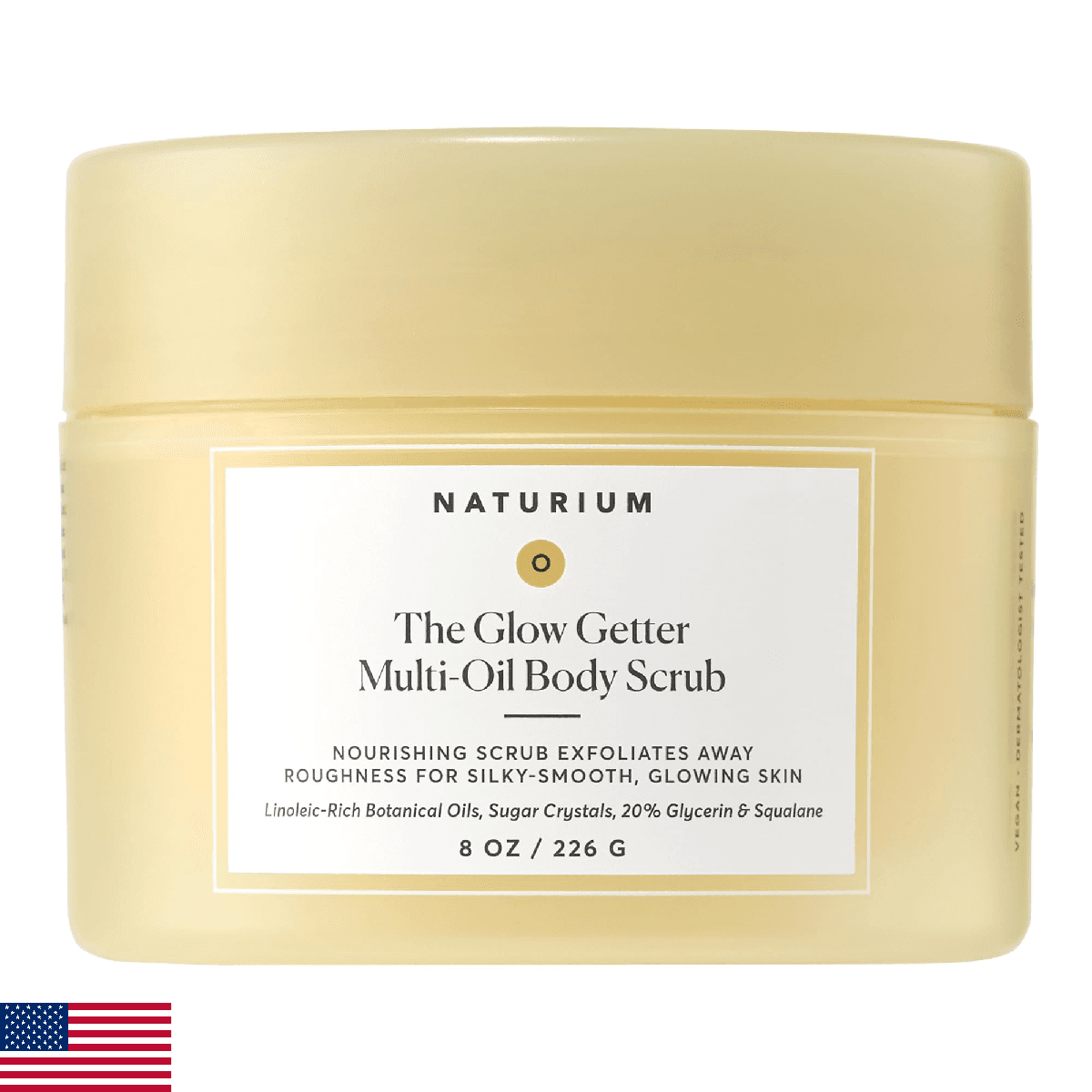Naturium Glow Getter Body Scrub, Exfoliating Sugar Crystals with Linoleic-Rich O - Image 1