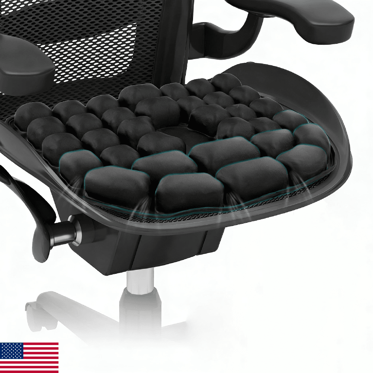 RUIERS Travel Seat Cushion, 3D Air Inflatable Pressure Relief Cushion for Hemorr - Image 1