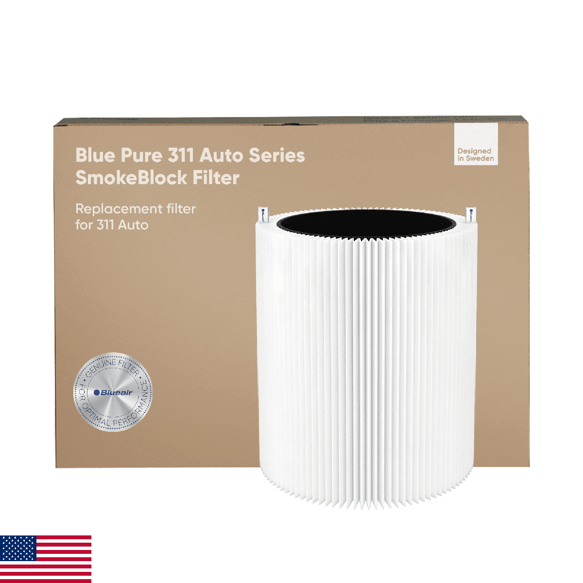 BLUEAIR Blue Pure 311 Auto SmokeBlock Genuine Replacement Filter, Extra Carbon C - Image 1