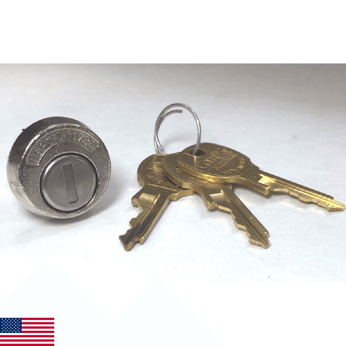 Compx National USPS-L-1172C Mailbox Lock C9100 3 Keys - Image 1