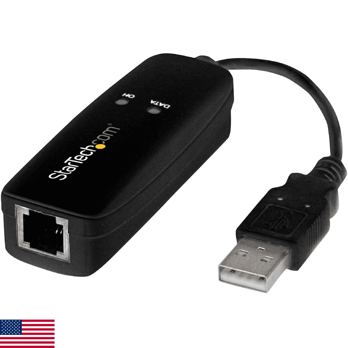 StarTech 56K USB Dial-up & Fax Modem - V.92, External - Hardware Based USB Modem - Image 1