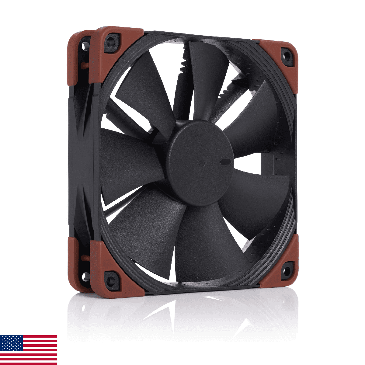 Noctua NF-F12 iPPC 3000 PWM, Heavy Duty Cooling Fan, 4-Pin, 3000 RPM (120mm, Bla - Image 1