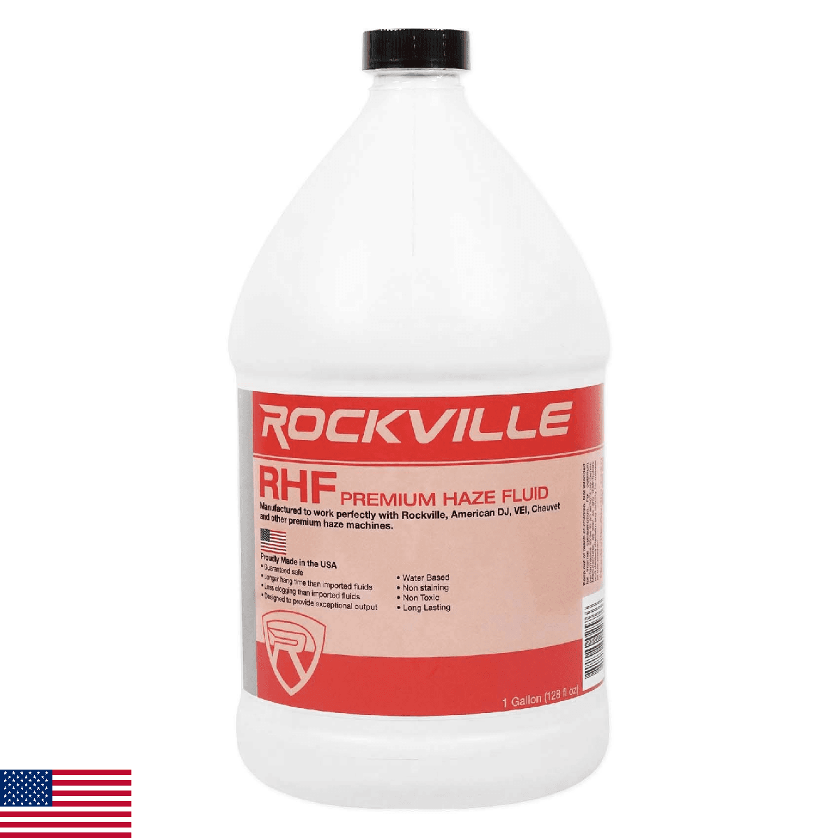Rockville RHF gallon Water-Based Haze Machine Fuid Juice/Non-Clog/Long Hang Time - Image 1