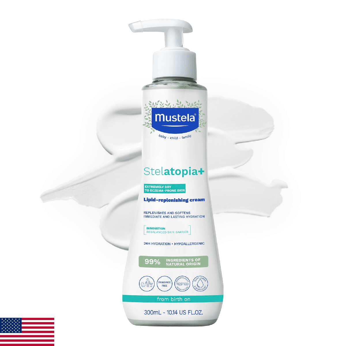 Mustela Stelatopia+ - Lipid-Replenishing Cream - Moisturizer for Eczema-Prone Sk - Image 1
