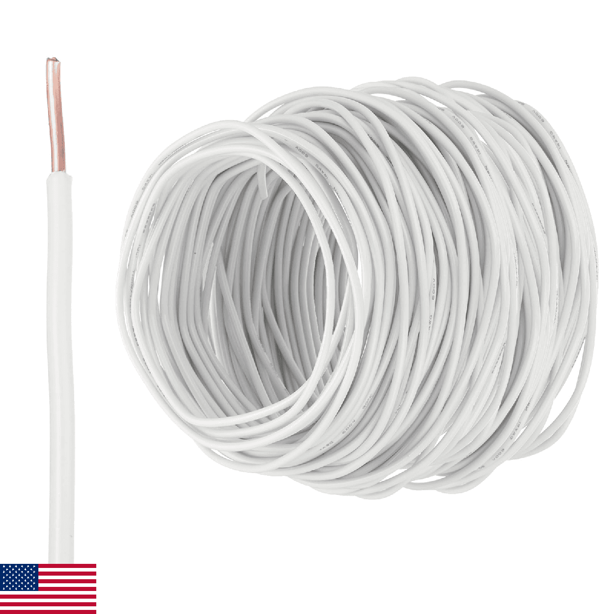 MECCANIXITY THHN Wire 14AWG 200 Feet Electrical Wire Insulated Solid Copper Rate - Image 1