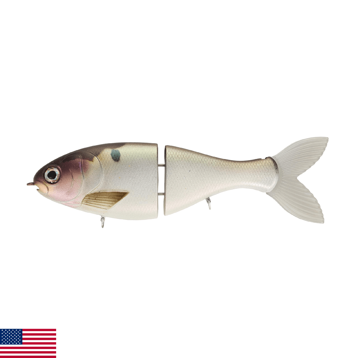 BUCCA Brand 6" Trick SHAD / 1-5/8 OZ / 1 Pack/Clear Body Hooks UNATTACHED - Image 1