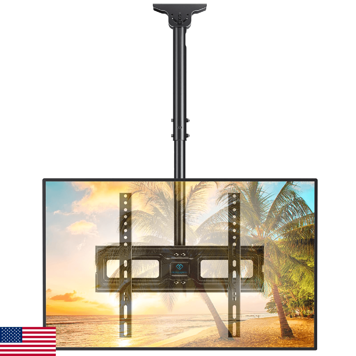 PERLESMITH Ceiling TV Mount for 26-65 inch Flat Screen Displays, Max VESA 400x40 - Image 1