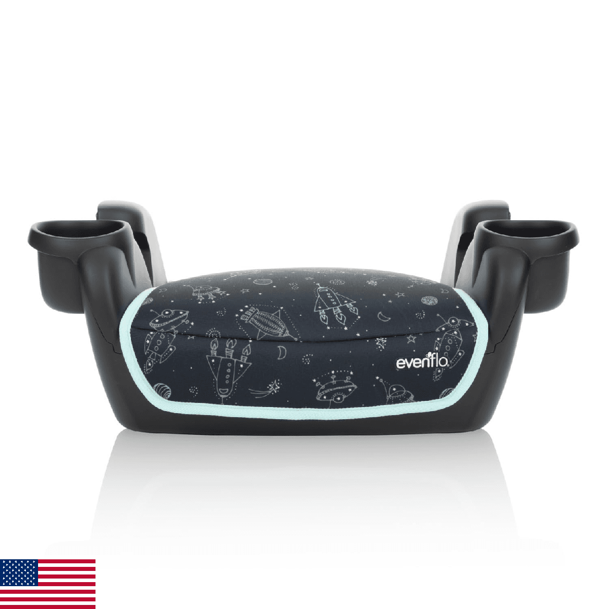 Evenflo GoTime No Back Booster Car Seat (Blue Astro) - Image 1