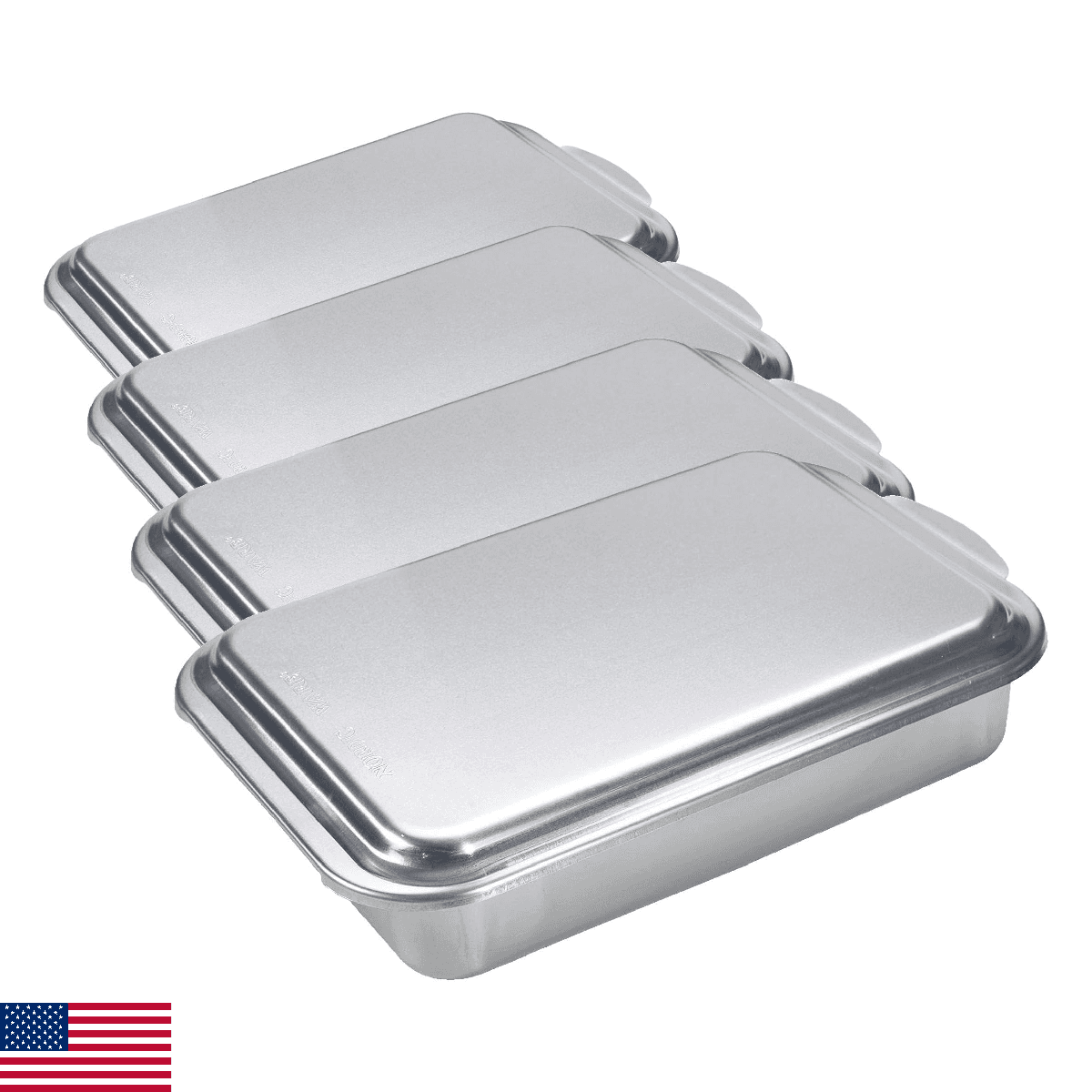 Nordic Ware Classic Metal 9x13 Covered Cake Pan,(Pack of 4) - Image 1