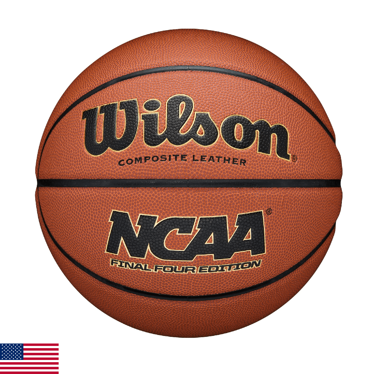 Wilson NCAA Final Four Edition Indoor/Outdoor Basketball - Size 7 - 29.5', Brown - Image 1