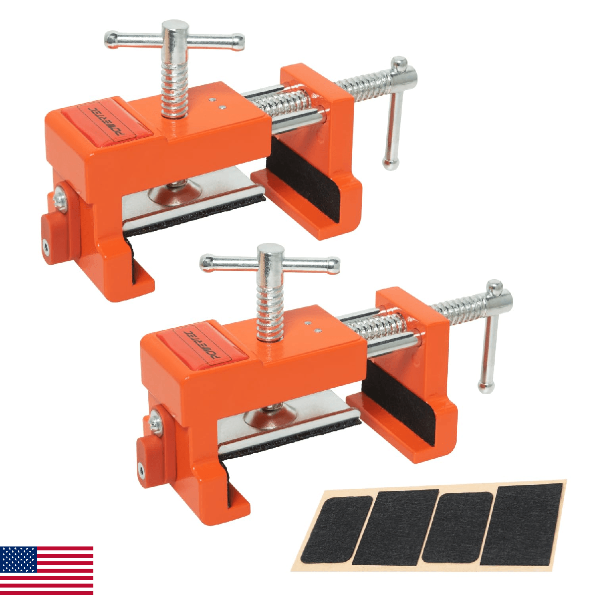 POWERTEC Cabinet Face Frame Clamps (2 Pack) - Cabinet Installation Tool with Dri - Image 1