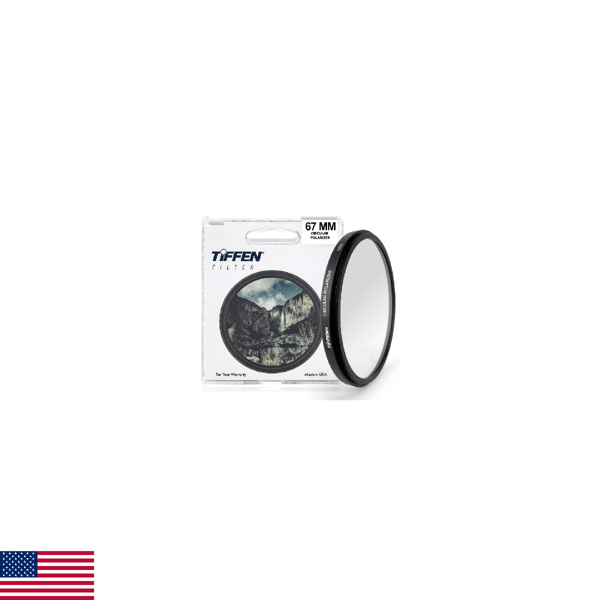 Tiffen 67CP Slim 67mm Circular Polarizer Filter for Camera Lens, Glare Control, - Image 1
