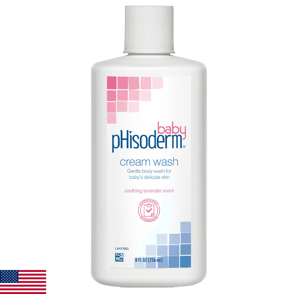 pHisoderm Baby & Newborn Cream Wash, pH Balanced, Lavender Scent, Gentle & Moist - Image 1