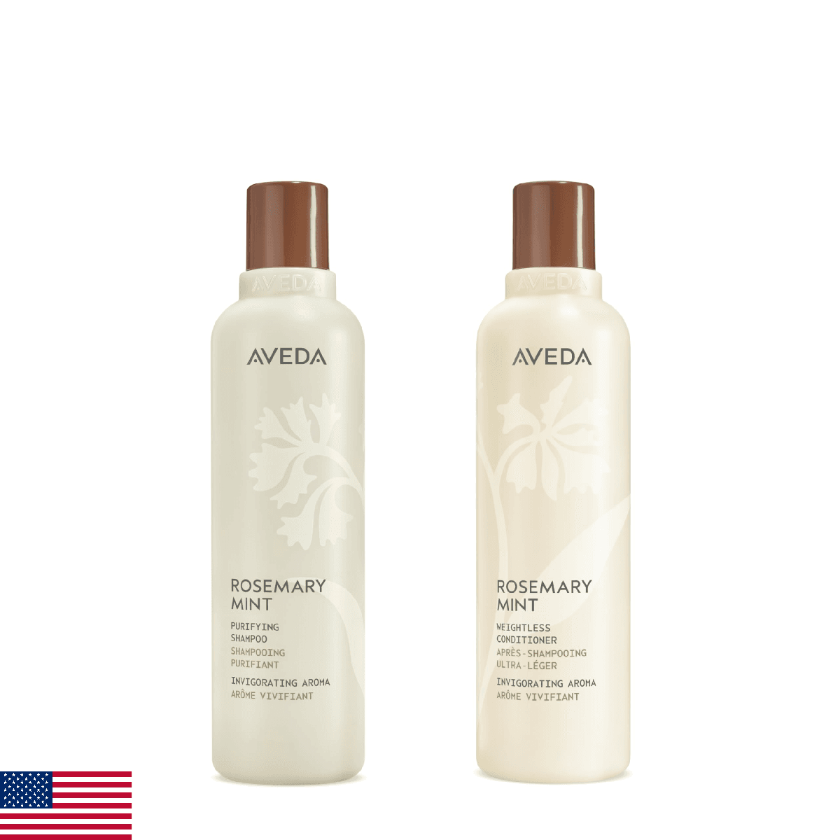 Aveda Rosemary Mint Purifying Shampoo & Conditioner Gift Set | Clarifying Shampo - Image 1