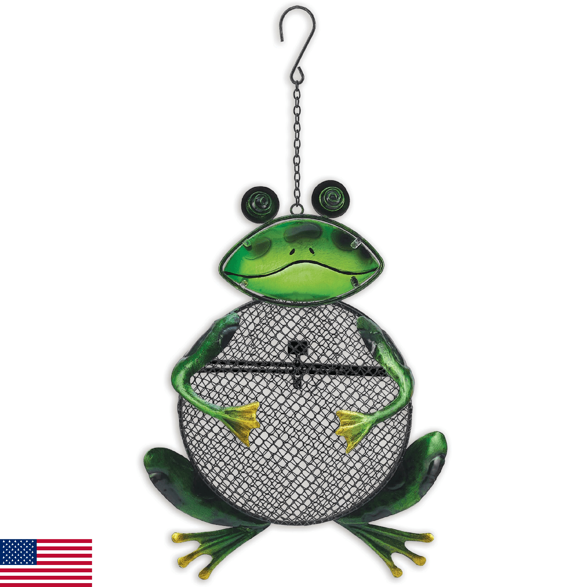 Sunset Vista Designs for The Birds Stained Glass Wire Mesh Birdfeeder, Animal Sh - Image 1