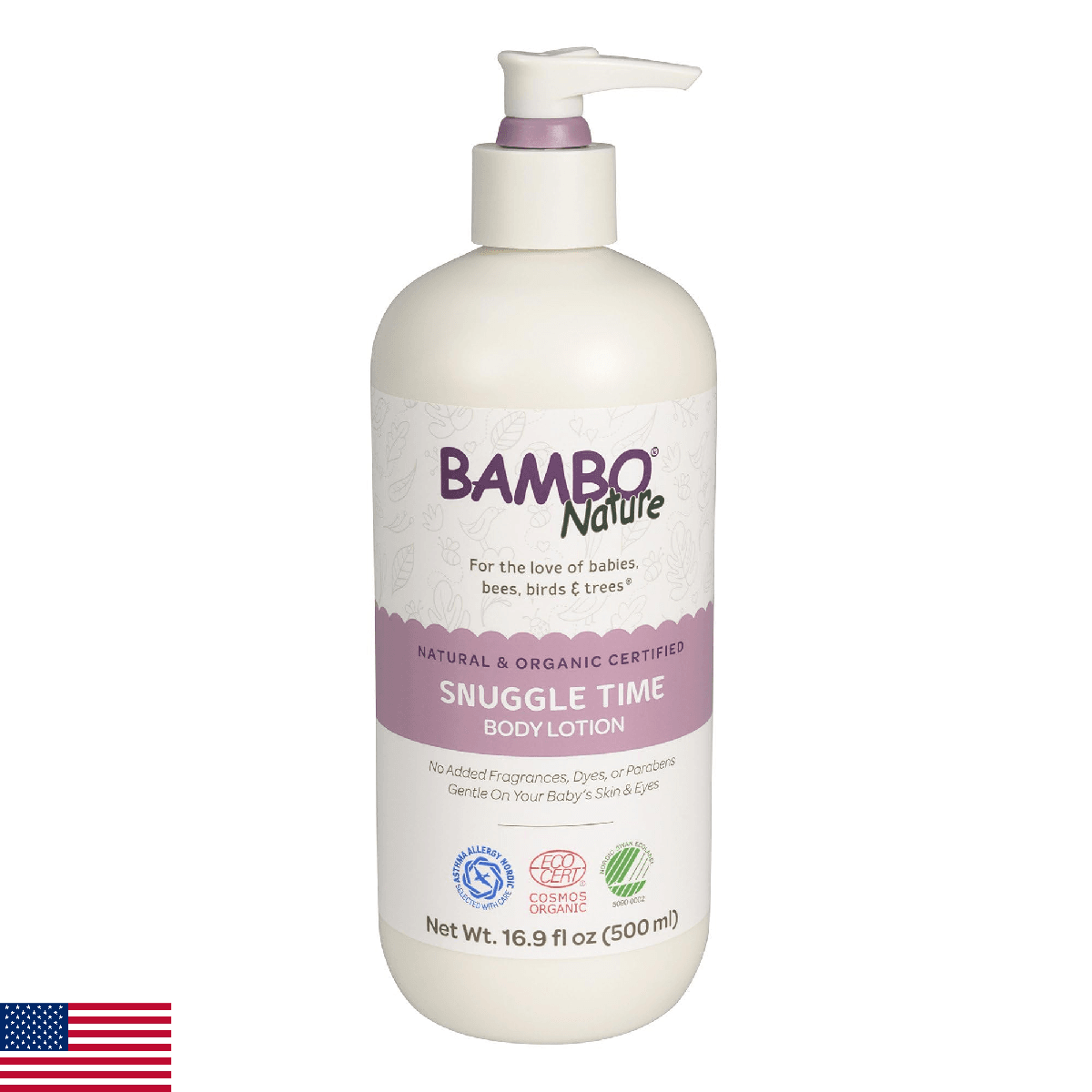 Bambo Nature Snuggle Time Body Lotion, 16.9 fl oz Bottle, 1 Count - Image 1