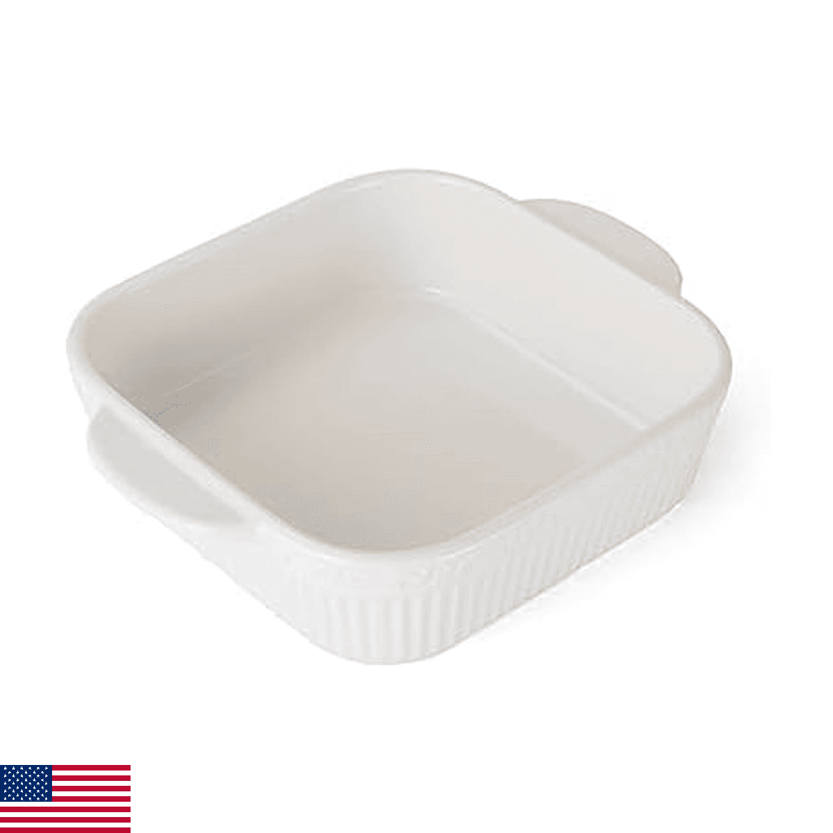 Mikasa Italian Countryside Square Casserole Baker, 9.25" Stoneware Oven Safe - Image 1