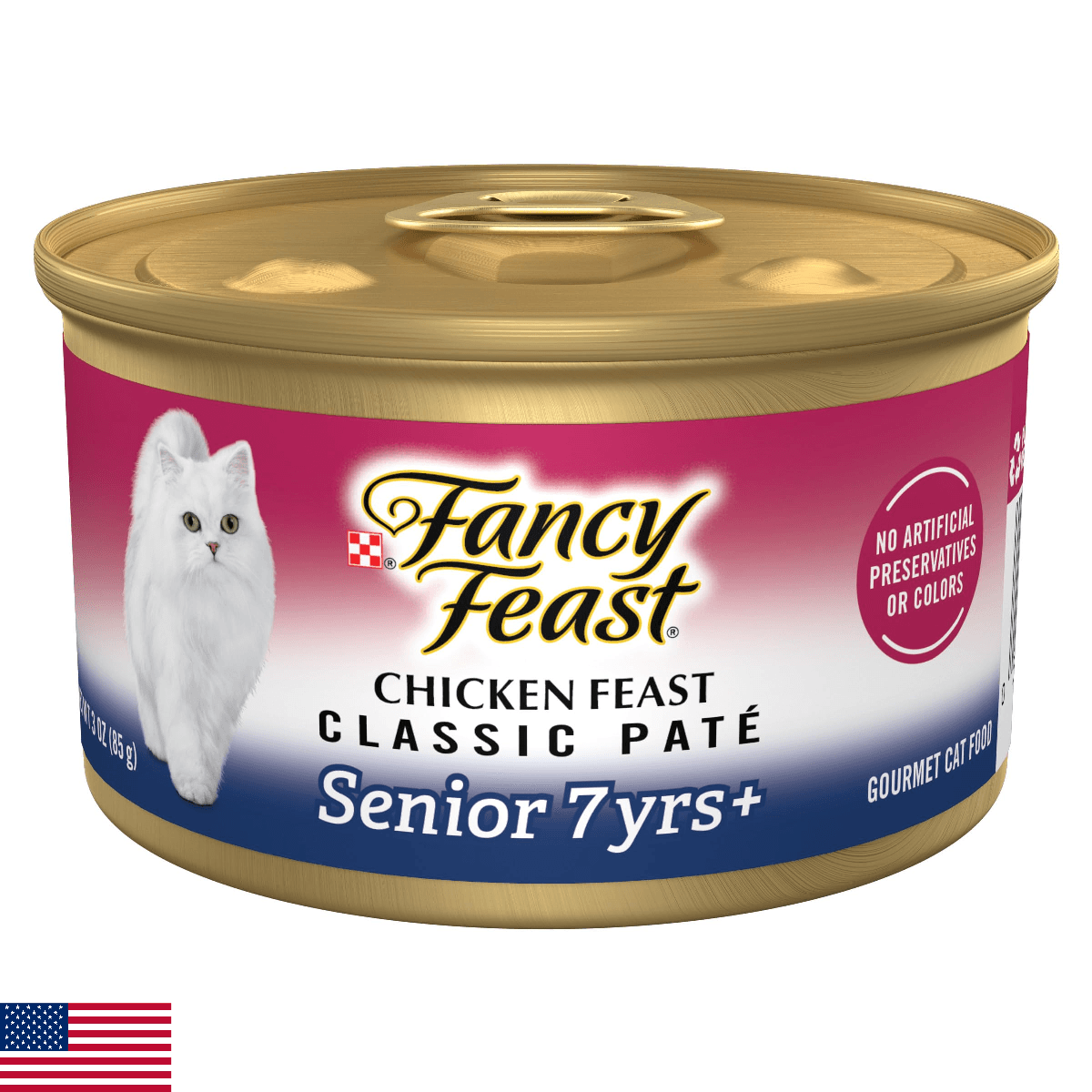 Purina Fancy Feast Wet Senior Cat Food 7 Years Plus Chicken Feast Pate - (Pack o - Image 1