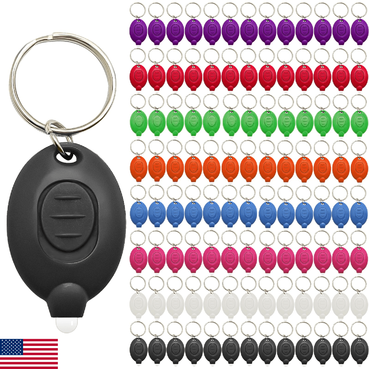 klumuke Mini LED Keychain Flashlights Ultra Bright Keychain Flashlight Bulk, Com - Image 1