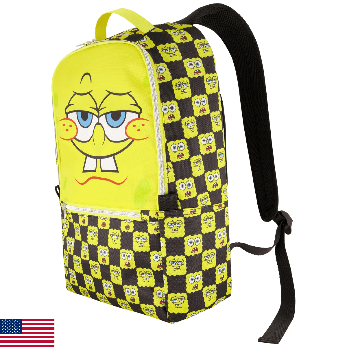 Concept One SpongeBob SquarePants 13 Inch Sleeve Laptop Backpack, Checkered Padd - Image 1