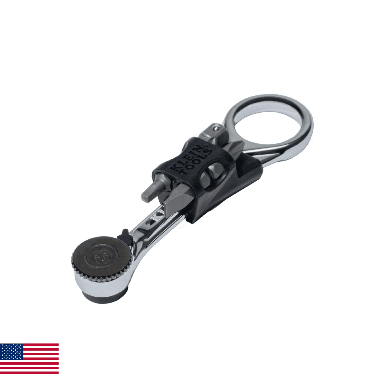 Klein Tools 65200MAG Slim-Profile Magnetic Mini Ratchet, 90-Tooth Ratchet Screwd - Image 1