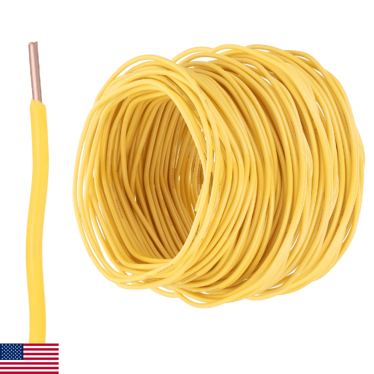MECCANIXITY THHN Wire 14AWG 200 Feet Electrical Wire Insulated Solid Copper Rate - Image 1