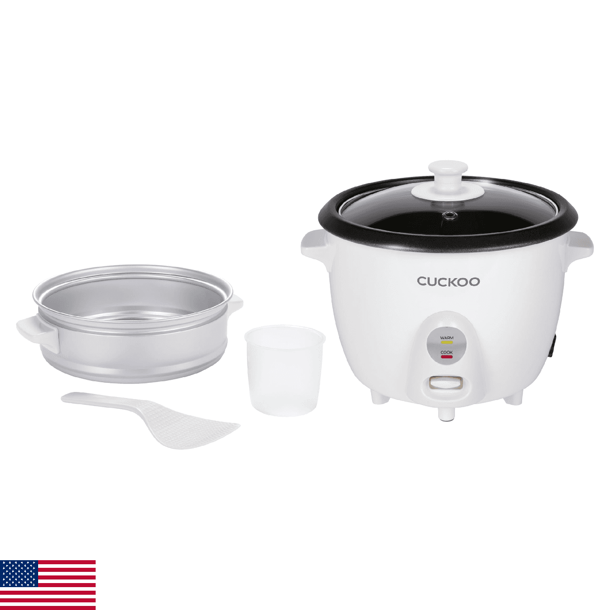 CUCKOO One Touch Rice Cooker 12-Cup Cooked, Small Rice Cooker & Warmer with Stea - Image 1