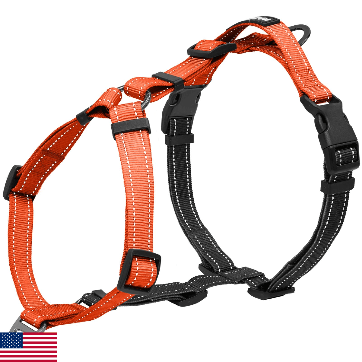 Dog Harness,Adjustable No Pull Dog Harness,Y-Shaped Design,Buckle-Neck Balance H - Image 1