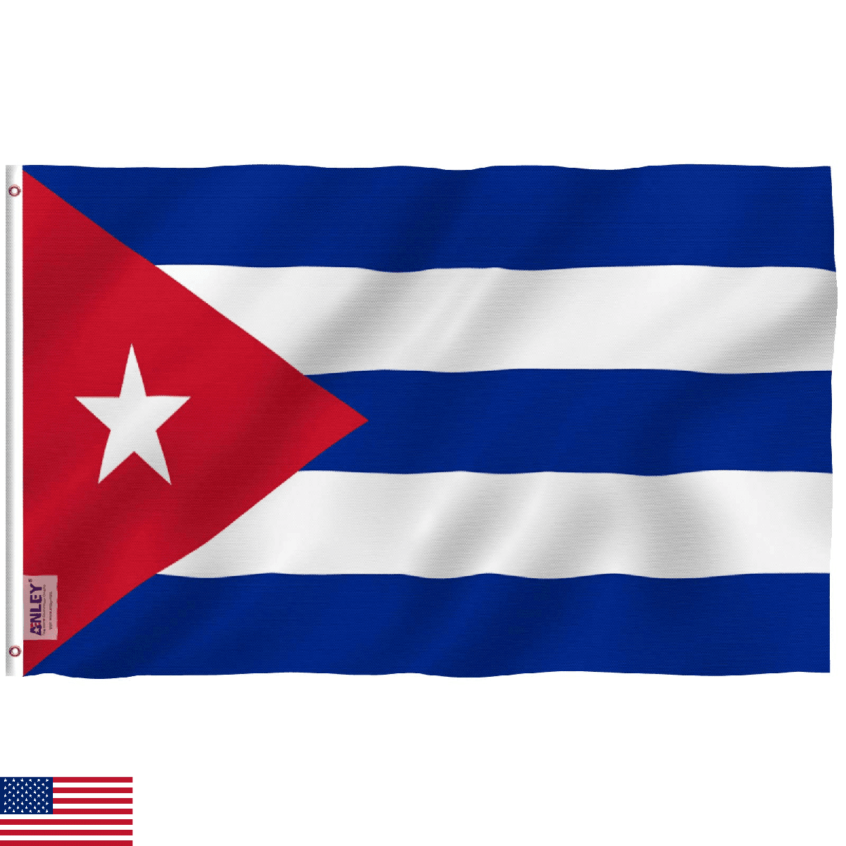 Anley Fly Breeze 3x5 Foot Cuba Flag - Vivid Color and Fade proof - Canvas Header - Image 1