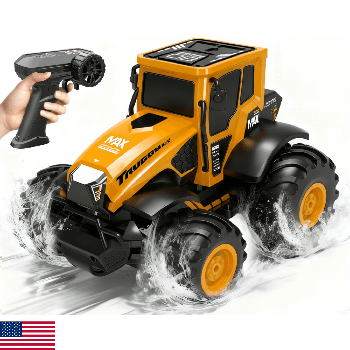 great dachong Remote Control Tractor Toy - 1:14 Amphibious RC Monster Truck Toys - Image 1
