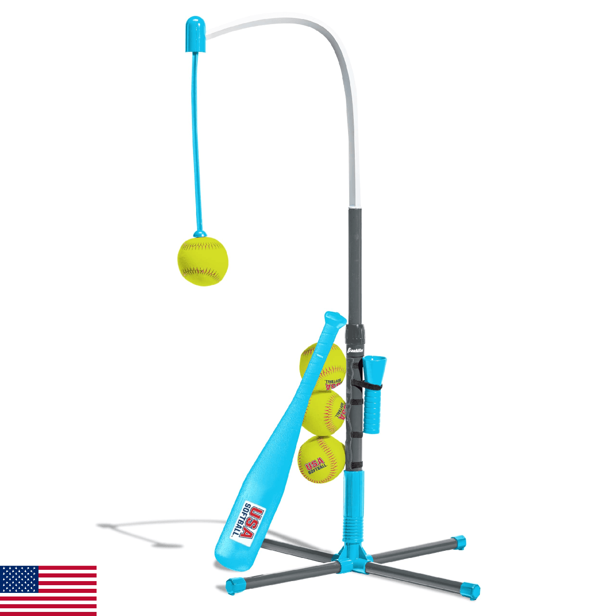 Franklin Sports Kids, Adjustable Youth Hitting [Tee] - 2-in-1 Grow-with-Me - Per - Image 1