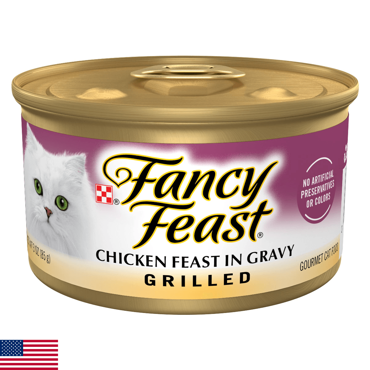 Purina Fancy Feast Grilled Wet Cat Food Chicken Feast in Wet Cat Food Gravy - (P - Image 1
