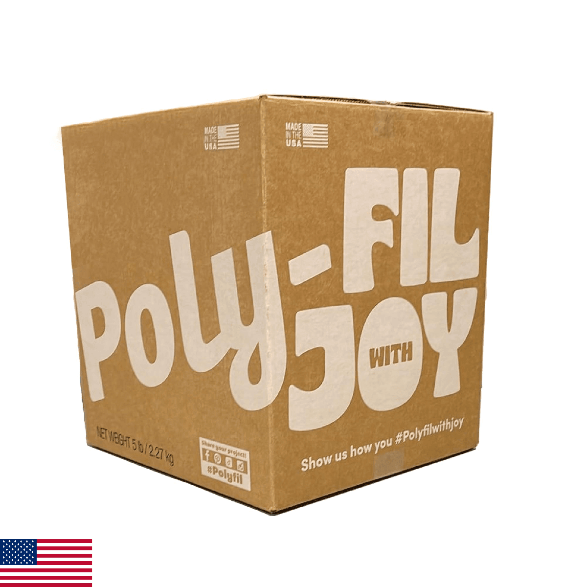 Fairfield The Original Poly-Fil, Premium Polyester Fiber Fill, Soft Pillow Stuff - Image 1