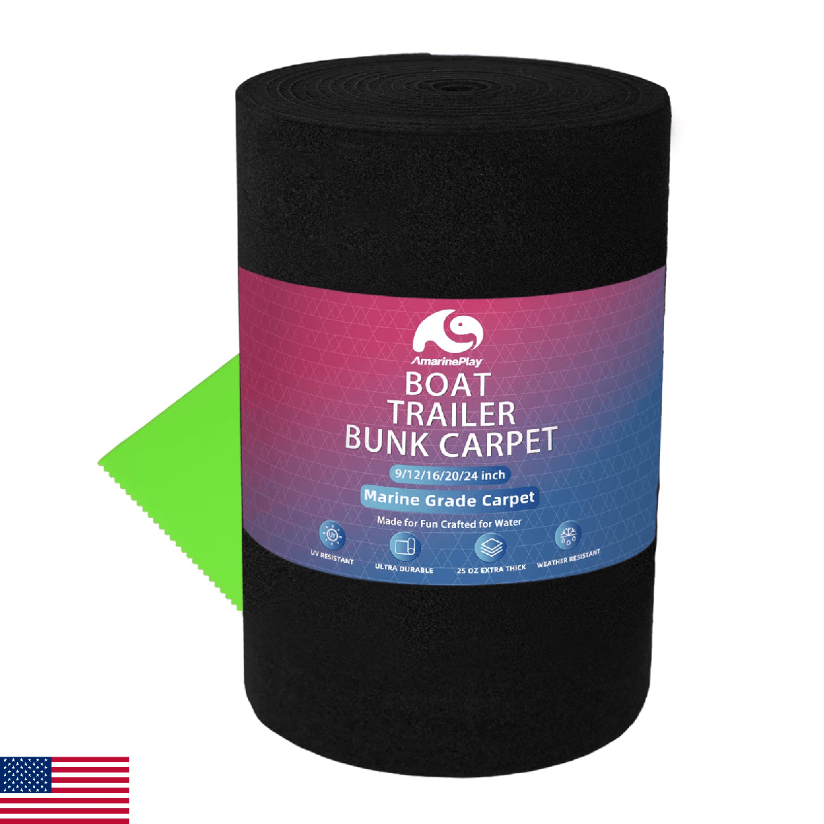 Boat Trailer Bunk Carpet 20 Inch Wide x 20ft,Marine Carpet for Trailer Bunk Boar - Image 1