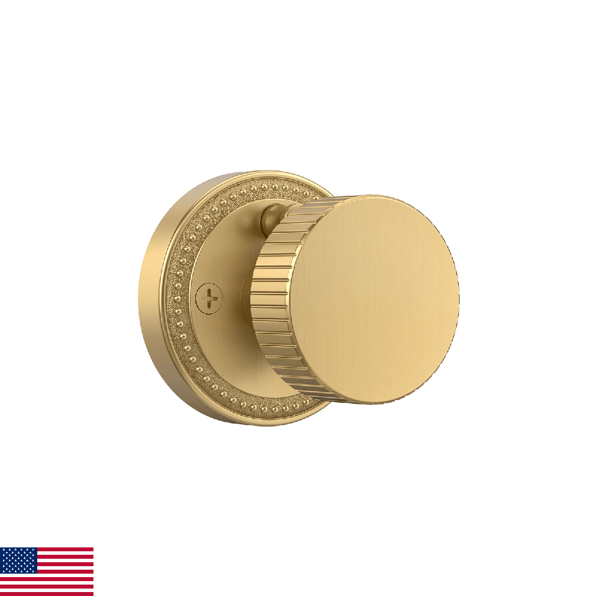 Asidrama 1 Pack Champagne Bronze Privacy Door Knobs with Lock, Door Handles with - Image 1