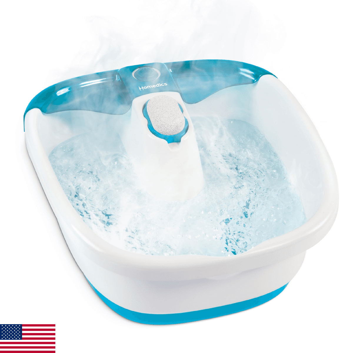 Homedics Bubble Mate Foot Spa, Toe Touch Controlled Foot Bath with Invigorating - Image 1