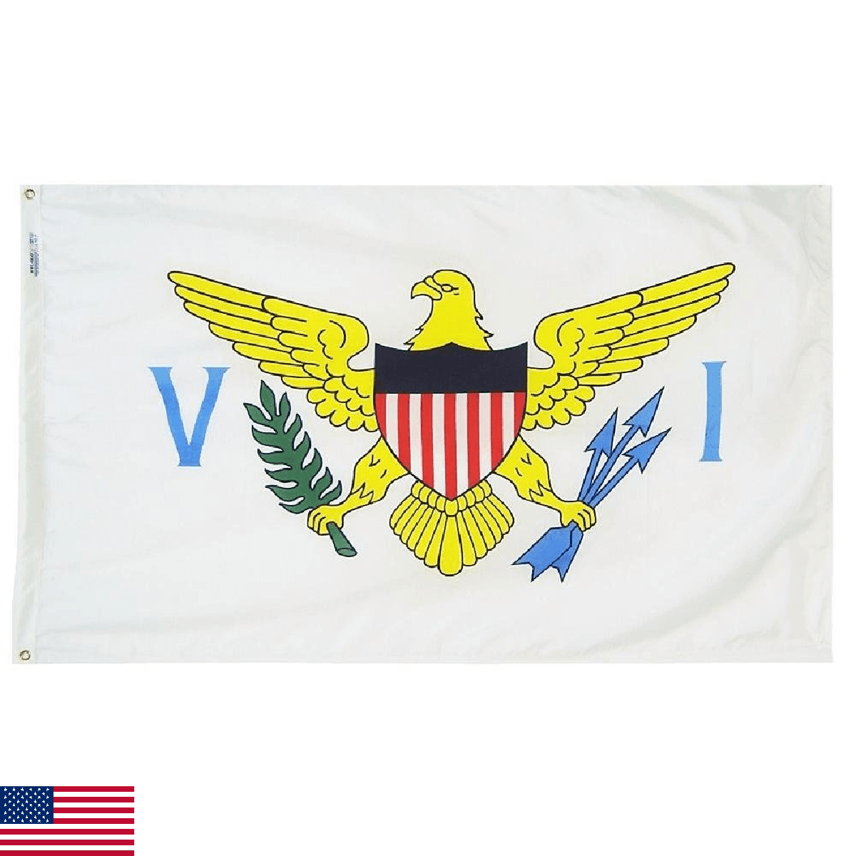 Annin Flagmakers U.S. Virgin Islands Flag USA-Made to Official State Design Spec - Image 1