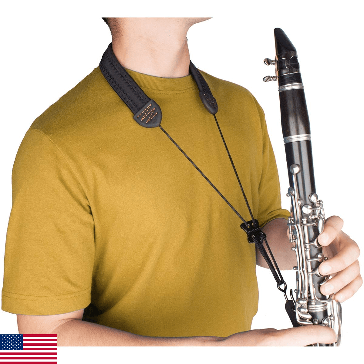 Pro-Tec Clarinet Neck Strap, 22” Length (Model NCS2),Black,Regular - Image 1