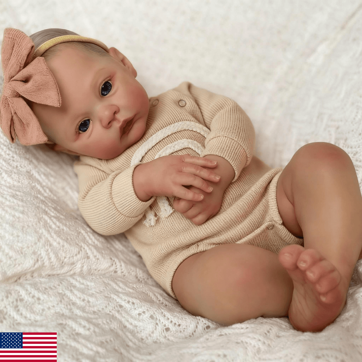 Anano Full Silicone Baby Doll-19 in Realistic Reborn Baby Dolls Silicone Full Bo - Image 1