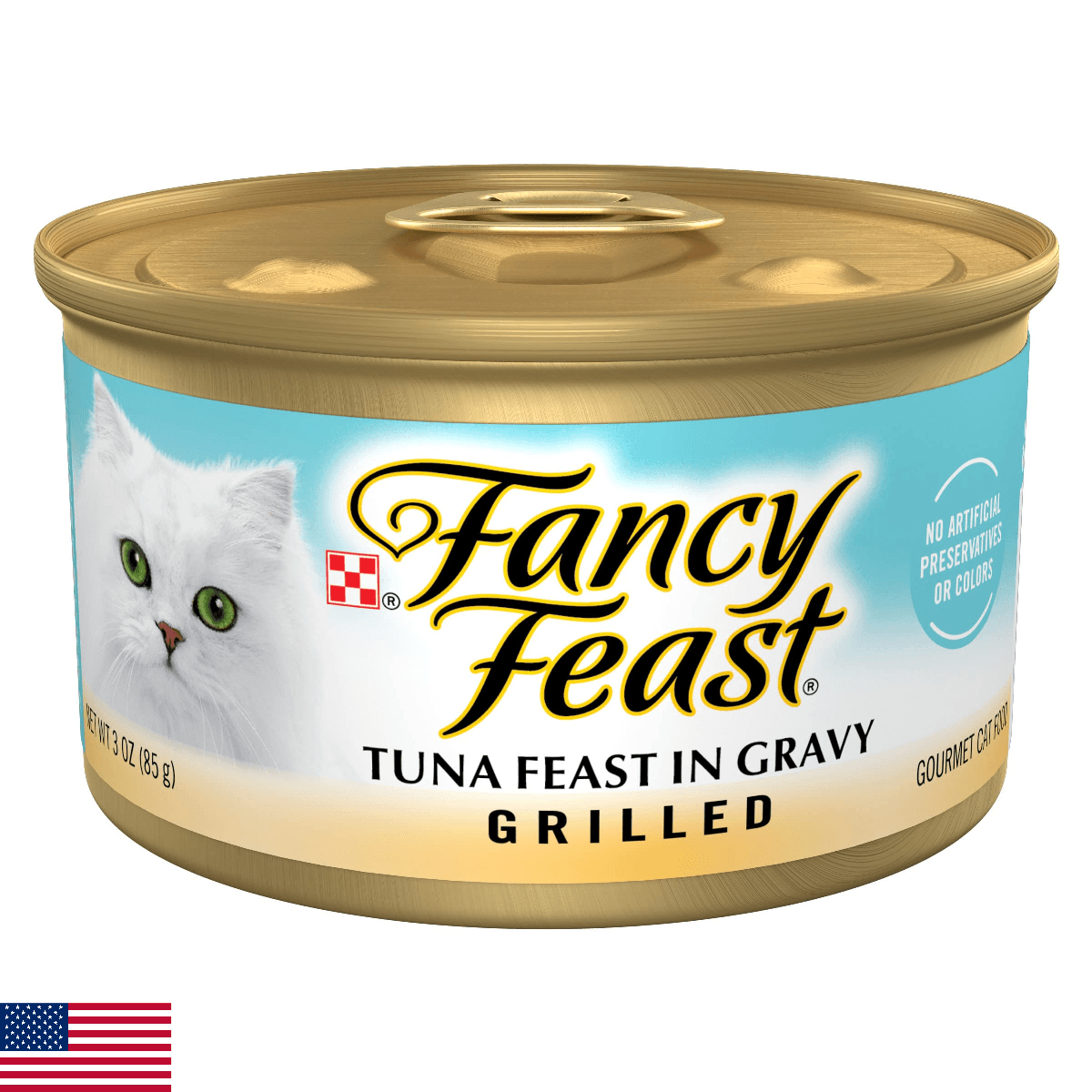 Purina Fancy Feast Grilled Wet Cat Food Tuna Feast in Wet Cat Food Gravy - (Pack - Image 1