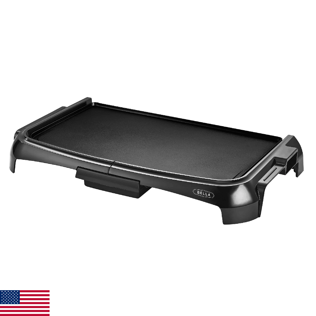 BELLA Electric Griddle with Crumb Tray - Smokeless Indoor Grill, Nonstick Surfac - Image 1
