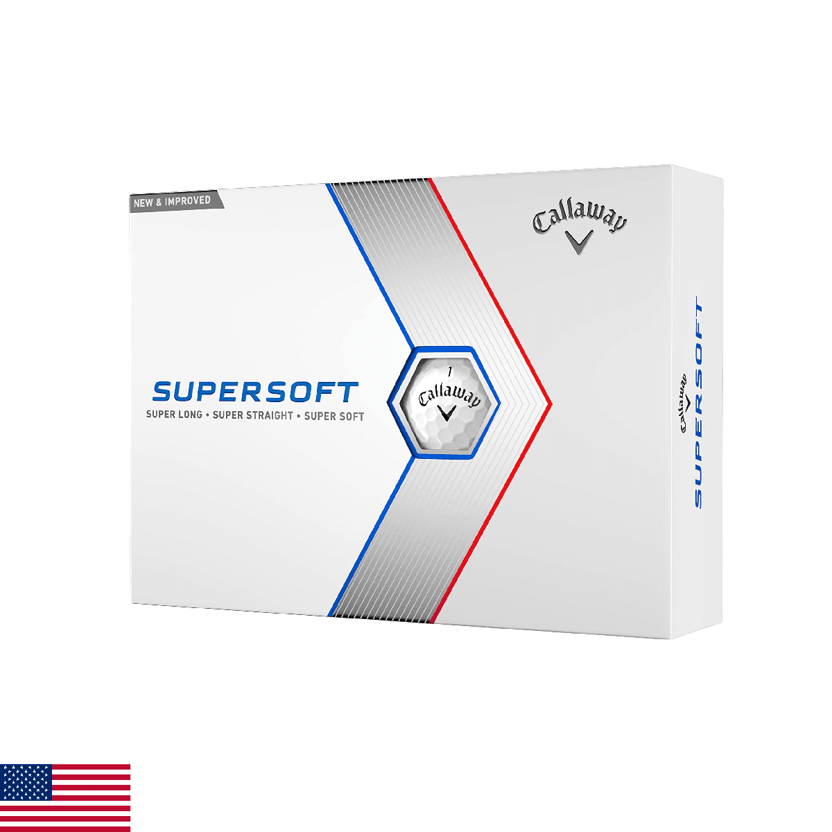Callaway Golf Supersoft Golf Balls (2023, White) - Image 1